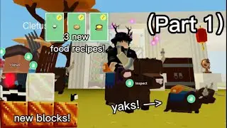 NEW Roblox Islands Update! Yaks, 3 New Foods & Blocks! (Part 1)