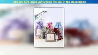 Review 50pcs Transparent Drawstring Hemp Candy Jewelry Packaging Gift Jewelry Storage Bag Linen Bag