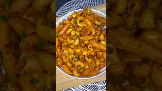Desi Style Masala Pasta 😍 | Indian Street Food Twist #shorts