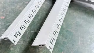 PVC Corner Profile Extrusion Machine / Two cavities PVC Profile Production Line 