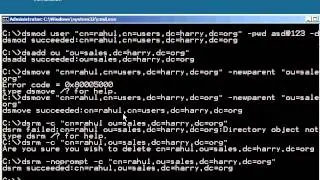 How To Create ds utilities create user and ou from dos