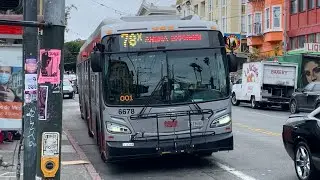 (FULL ROUTE) SF MUNI #6678 on 78X Arena Express - Outbound to Chase Center