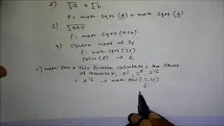 FUNCTION SQRT AND POW EXPLANATION WITH EXAMPLE--KB TUTORIAL IN PYTHON
