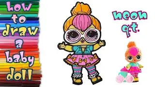 baby lol doll drawing easy/follow alon drawing lesson/baby lol doll drawing step by step/art for hub