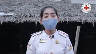 Documentary video of providing first aid  to rescue a snakebite victim by Red Cross volunteers.