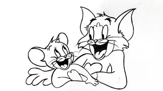 How to draw tom and jerry step by step | Tom and Jerry