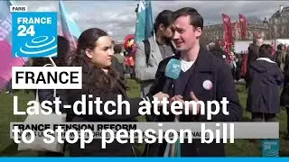 Protesters rally across France in last-ditch attempt to stop Macron's pension bill &bull; FRANCE 24