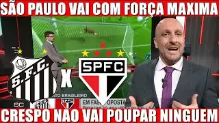 ❤️🖤SANTOS X SÃO PAULO FC ⚽🔥 CRESPO VAI COM FORÇA MÁXIMA PARA O DUELO PELO BRASILEIRÃO 2026 💪🏟️
