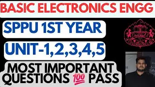 Basic Electronics Engineering SPPU Most Important Questions | SPPU Electronics Questions All Unit