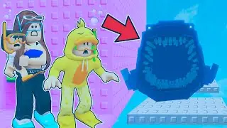ESCAPAMOS de la TORRE TROLL BAJO EL AGUA en Roblox!