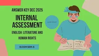 2034002004: ENGLISH LITTERATURE AND HUMAN RIGHTS sem5 delhi university