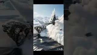 Russian DESTROYER ENGAGES ⚡ Arctic War Machine #FutureWar #Mecha #AIVideo #Shorts