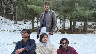 Enjoying in Murree with university trip 