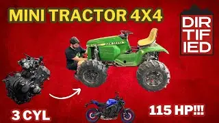 MT-09 engine on 4x4 mini tractor - EP1