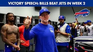 Sean McDermott's Victory Speech After The Bills Beat The Jets In Week 2!