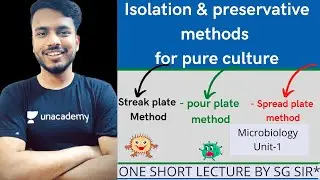 Isolation and preservation methods for pure culture || pure culture || microbiology #sgsir #pharmacy