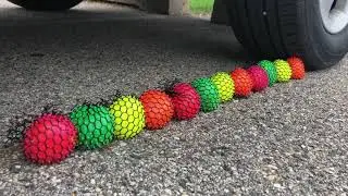 EXPERIMENT CAR VS SQUISHY STRESS BALLS 8