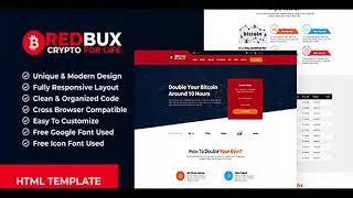 RedBux - Bitcoin Doubler HTML Templates | Themeforest Website Templates and Themes