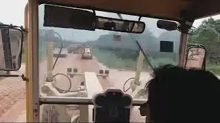 HEAVY EQUIPMENT CONSTRUCTION ROAD WORK WITH LIME