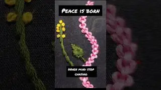 Easy and beautiful needle work beginners/3D embroidery|easy border design#shorts#embroidery​​