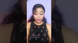 Durga Puja panchami special simple look 🥰 #youtubeshorts #ytshorts #makeup #viral
