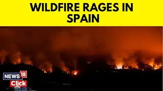 Spain | Firefighters Struggle To Control La Palma 's Wildfire | Canary Island Spain |  News18