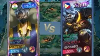 Hanzo gameplay against pro Hayabusa Mlbb