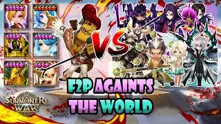 F2P SEASON 1 monster easily BEAT LD nat5 !!! | Summoners War Bulldozer Copper Racuni etc RTA Combo