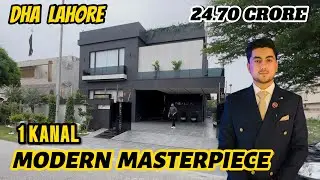 Fully Furnished 1 Kanal Modern House With Basement In Dha Lahore | House Tour | Luxury Basement