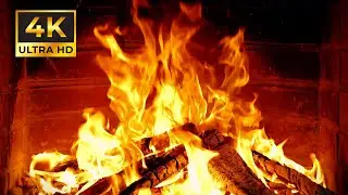 🔥 Fireplace 4K. Realistic Christmas Fireplace for TV | Beautiful & Relaxing Fireplace Ambience