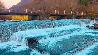 💎Where the River Flows in Steps | Azusa's Multi-Level Dam. 4K UHD | Natural Sound