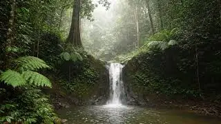 Tranquility Guide | Cool Stream Cascade For Calm Breathing Practice (8 HOURS)