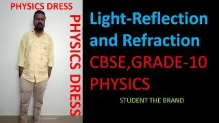 Light-reflection and refraction, CBSE, Grade-10, Physics