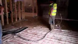 Underfloor Heating Floor Screed pouring screed