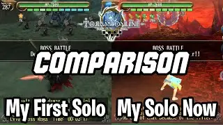 My First Solo Vs My Solo Now Comparison - Toram Online #Shorts