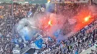 HSV Fans Away in WWK Arena | Bundesliga Augsburg vs Hamburger SV 