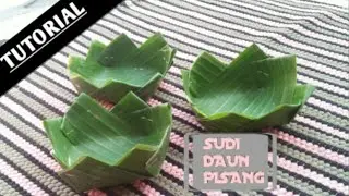 Cara Membuat Sudi/Mangkuk Daun Pisang part 3.