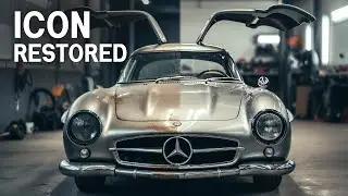 ASMR Full Restoration of a 1955 Mercedes-Benz 300SL Gullwing | Silent Workshop Rebuild