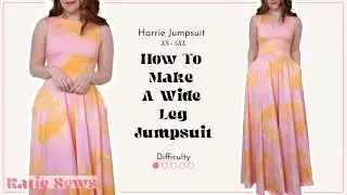 How To Make A Wide Leg Jumpsuit w/ Pockets! | Harrie Jumpsuit Pattern | Beginner Friendly