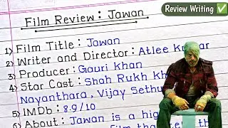 Film Review||Jawan Film Review Writing class 12||movie review writing in english||#jawan #filmreview