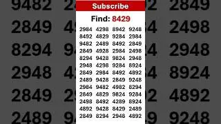 Hidden number puzzle &ndash; Can you spot every one? #findthenumber