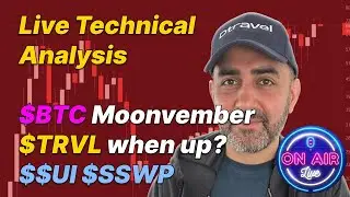 Live Technical Analysis: $BTC Moonvember&zwj;,$TRVL when up? $$UI $SSWP