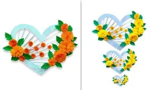 DIY Paper Heart Wall Hanging | DIY | Wall Hanging Ideas