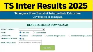 ts inter results released check ✅ direct link here pass percentage #interresult2025