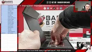2024 Panini Three Count WWE Hobby 5 Box Half Case #1 - PICK YOUR LETTER - GOING DOWNTOWN!!!