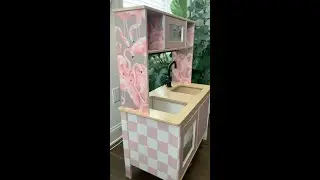Leftover Wallpaper? Try This Genius IKEA Play Kitchen Hack!