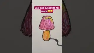 How to draw a lamp💡😊#drawing #drawingtutorial #howtodraw #lamp #color #colors #colorful #cute