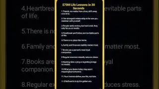 $70M Life Lessons in 30 Seconds#NeuroCurious #LifeLessons #Shorts