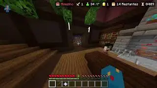 Jugando mini juegos de servidores de Minecraft Bedrock