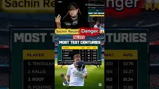 Sachin Record in 😱 Danger 💯#sachintendulkar #joeroot #test #century #testcricket